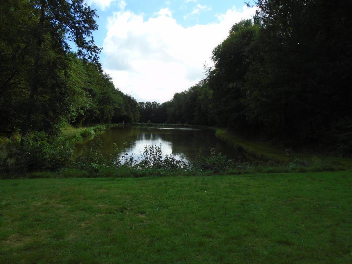 Deux Etangs Poissonneux Au Milieu Des Bois Avec Gite Moderne, La Halte Des Deux Lacs Rosée Exterior photo